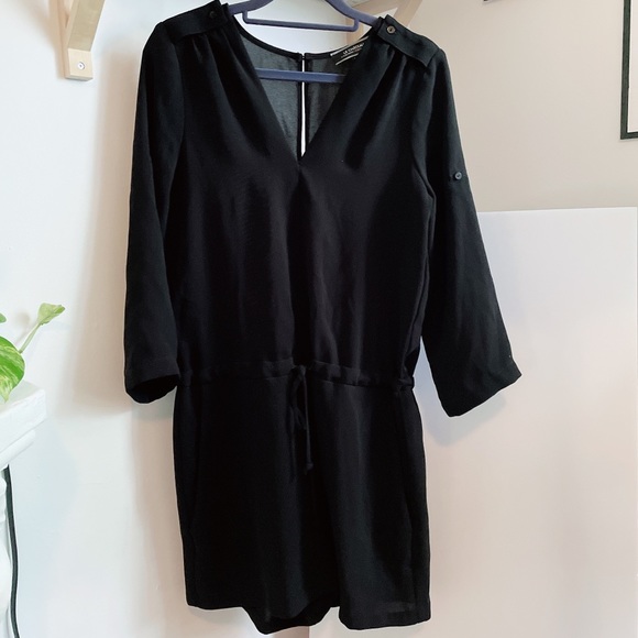 Long-sleeve romper black - Picture 1 of 5